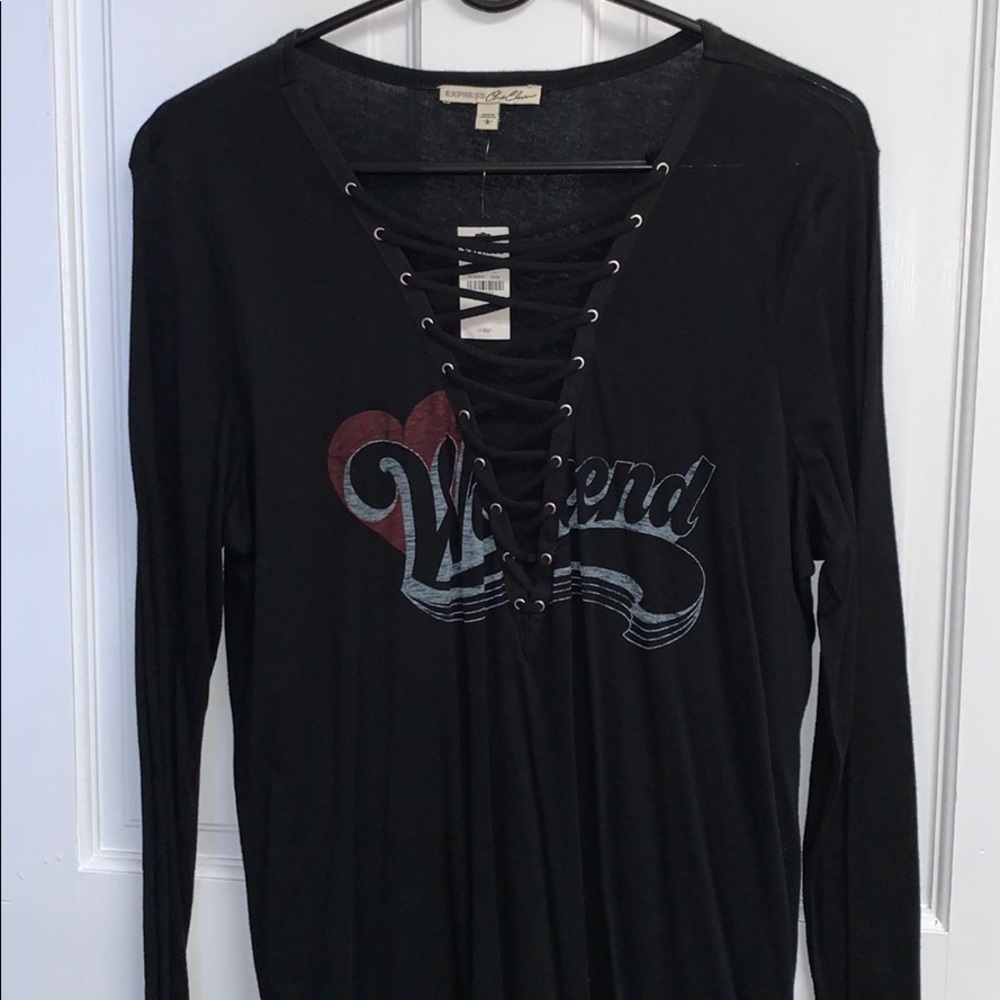 Lace Up Weekend Top